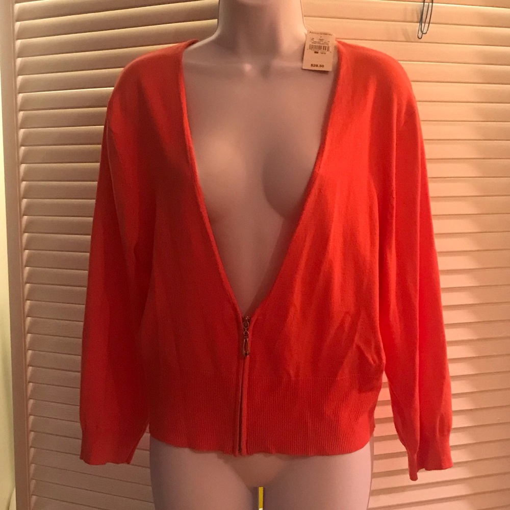 Ashley Stewart half zip sweater